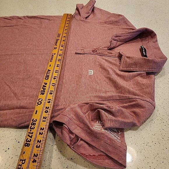 Travis Mathew Polo Shirt Red Large  The Legacy Rolf Benirschke Invitational - Picture 6 of 7